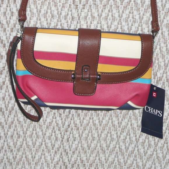 NWT Chaps Crossbody Shoulder Bag Wristlet Purse - Picture 7 of 7